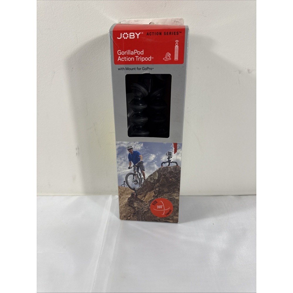 Joby GorillaPod® Action Tripod with phone holder on top.